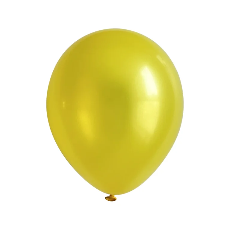 Lateks balon Pearl – žuta, 5″