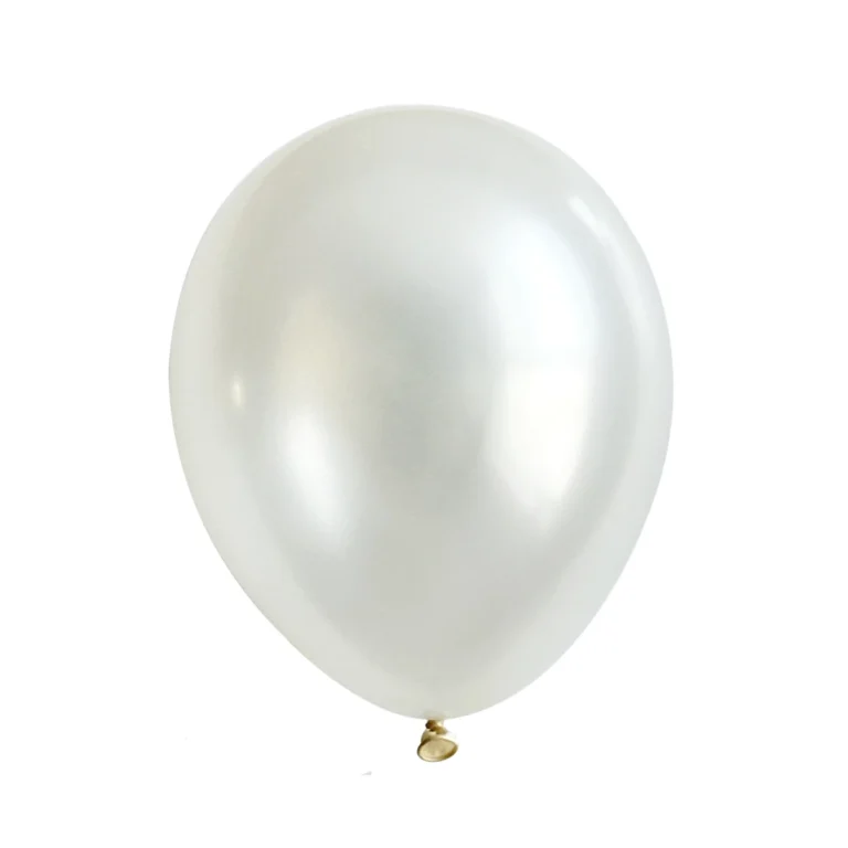 Lateks balon Pearl – bijela, 5″