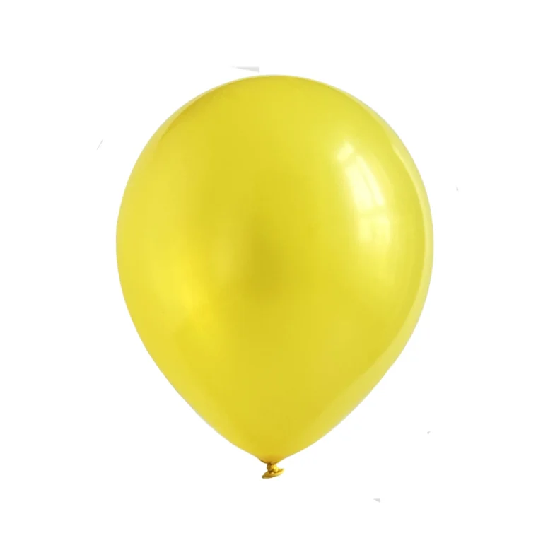 Lateks balon Pearl – žuta, 10″