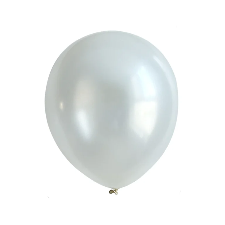 Lateks balon – Pearl, bijeli, 12″