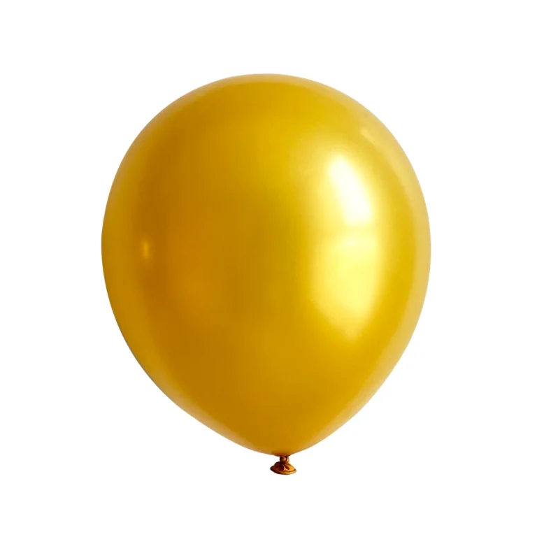 Lateks balon Pearl – zlatni, 12″