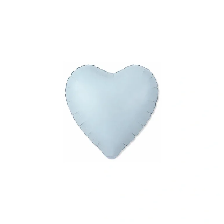 Folijski balon srce – svijetloplavi, mat, 18″