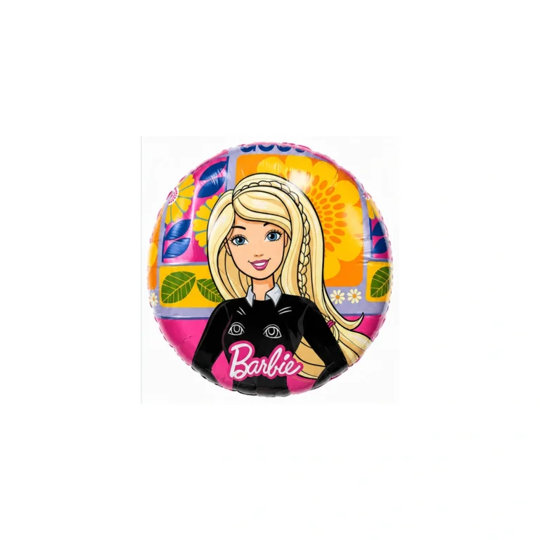 Okrugli folijski balon – Barbie, 18″