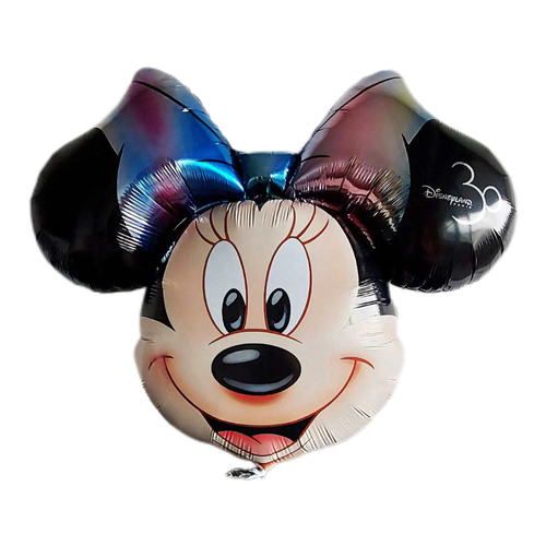 Folijski balon – Minnie glava sa šarenom mašnom