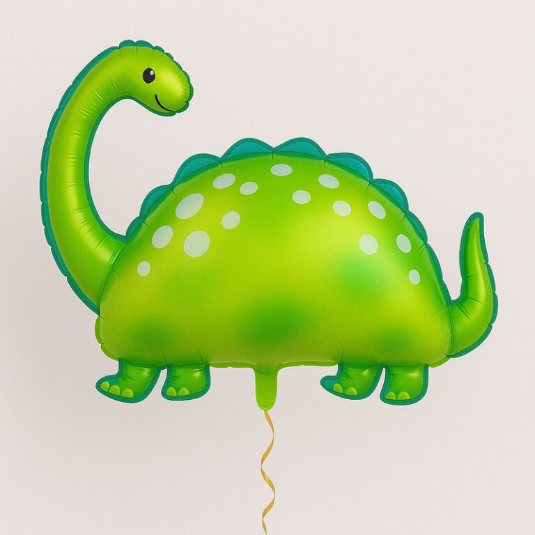 Folijski balon – svijetlozeleni dinosaurus